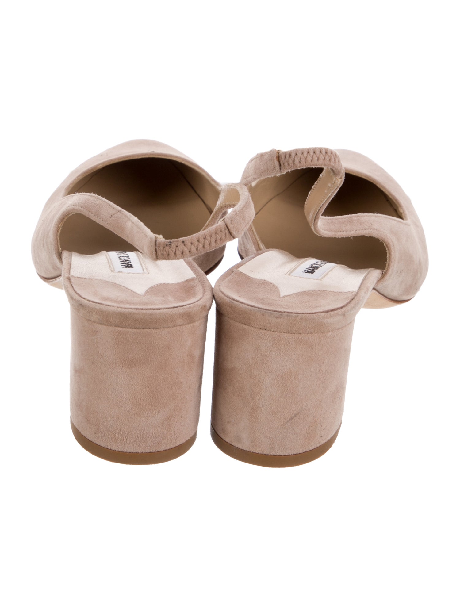 Manolo Blahnik Suede Slingback Pumps